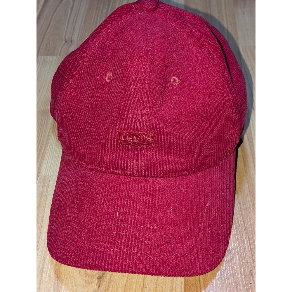 Levi's‎ Corduroy Baseball Hat Red Strapback OSFM 58cm Cap